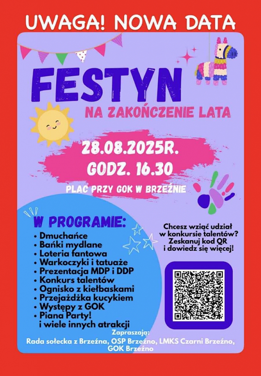 Festyn na zakończenie lata w Brzeźnie