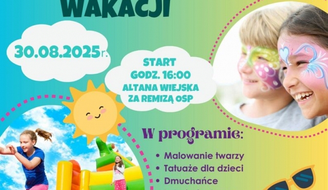 Festyn na zakończenie wakacji w Siąszycach