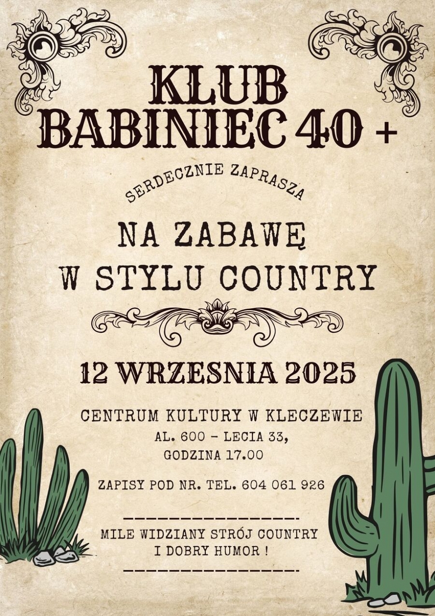 Zabawa w stylu country