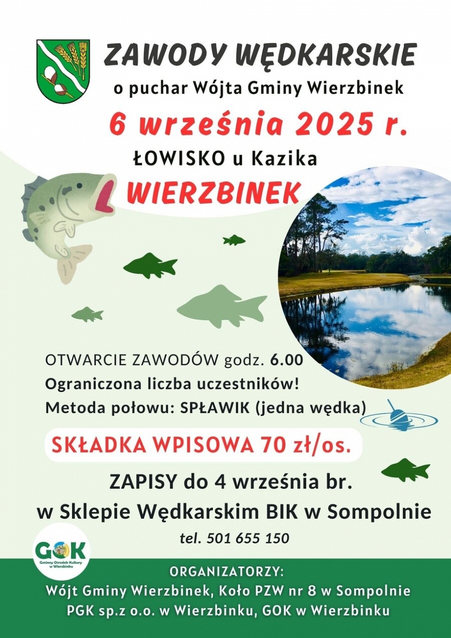 Zawody wędkarskie w Wierzbinku