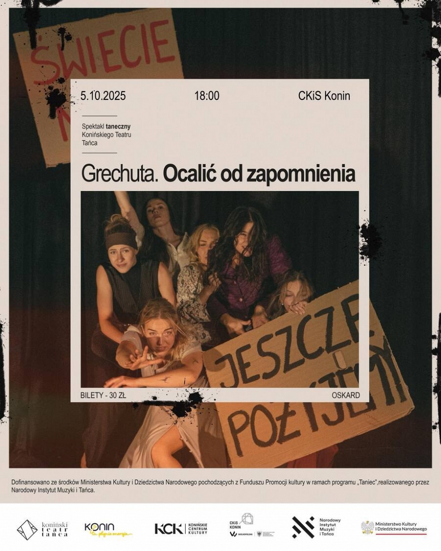 "Grechuta" Spektakl Taneczny Konińskiego Teatru Tańca