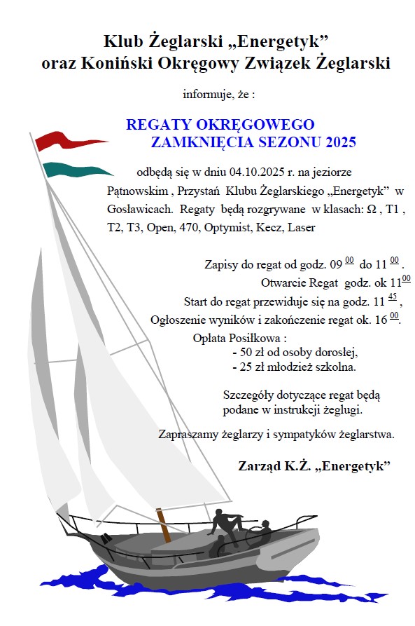 Regaty okręgowego zamknięcia sezonu 2025