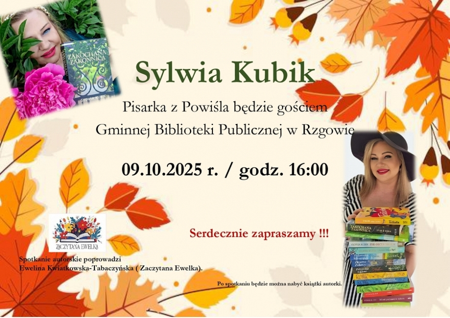 Spotkanie autorskie z Sylwią Kubik