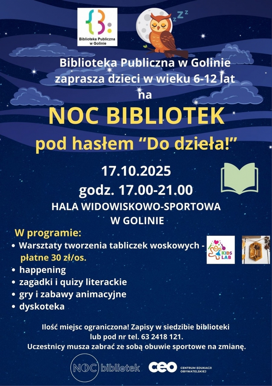 Noc Bibliotek w Golinie