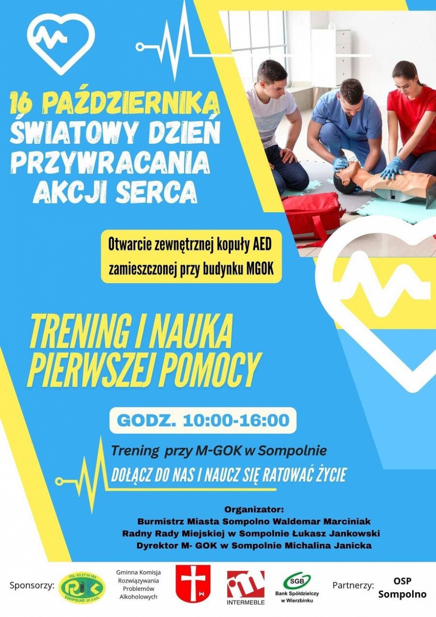 Trening i nauka pierwszej pomocy w Sompolnie