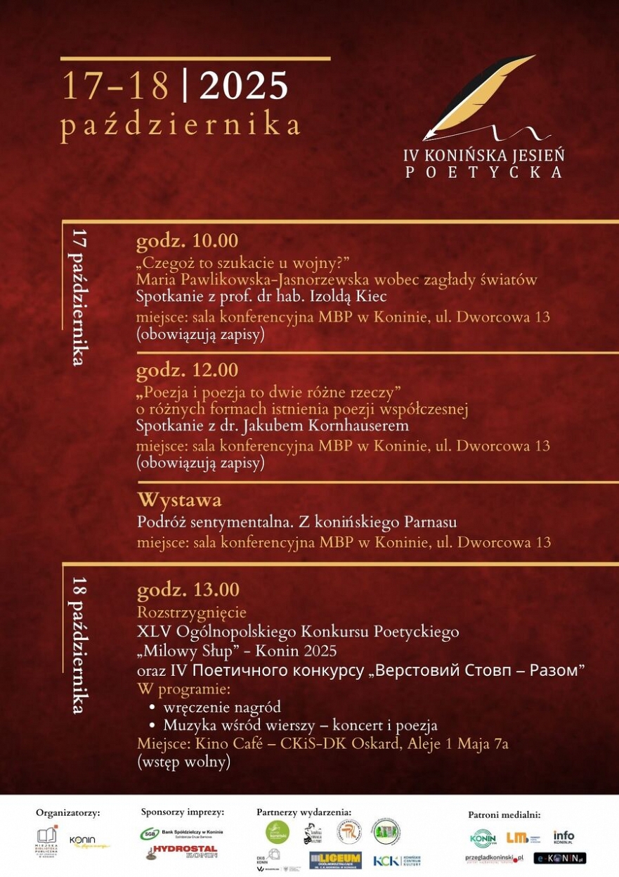 IV Konińska Jesień Poetycka