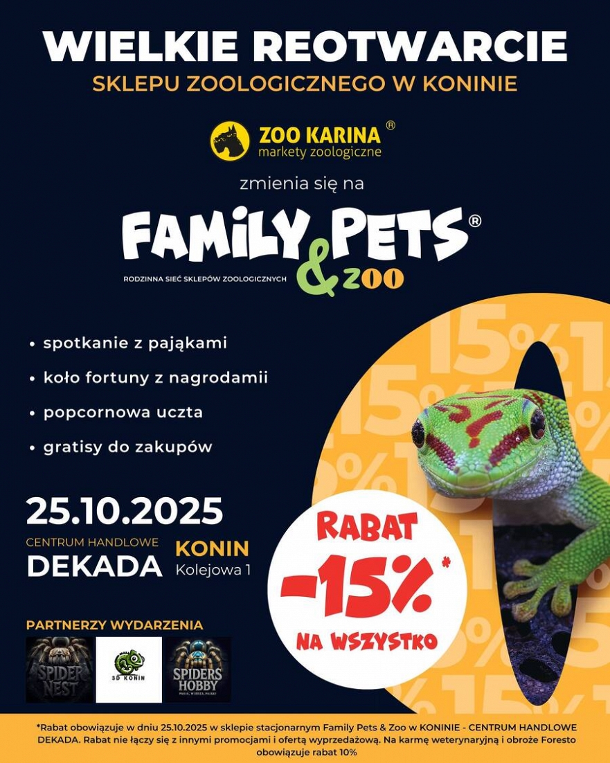 REotwarcie sklepu zoologicznego w Koninie