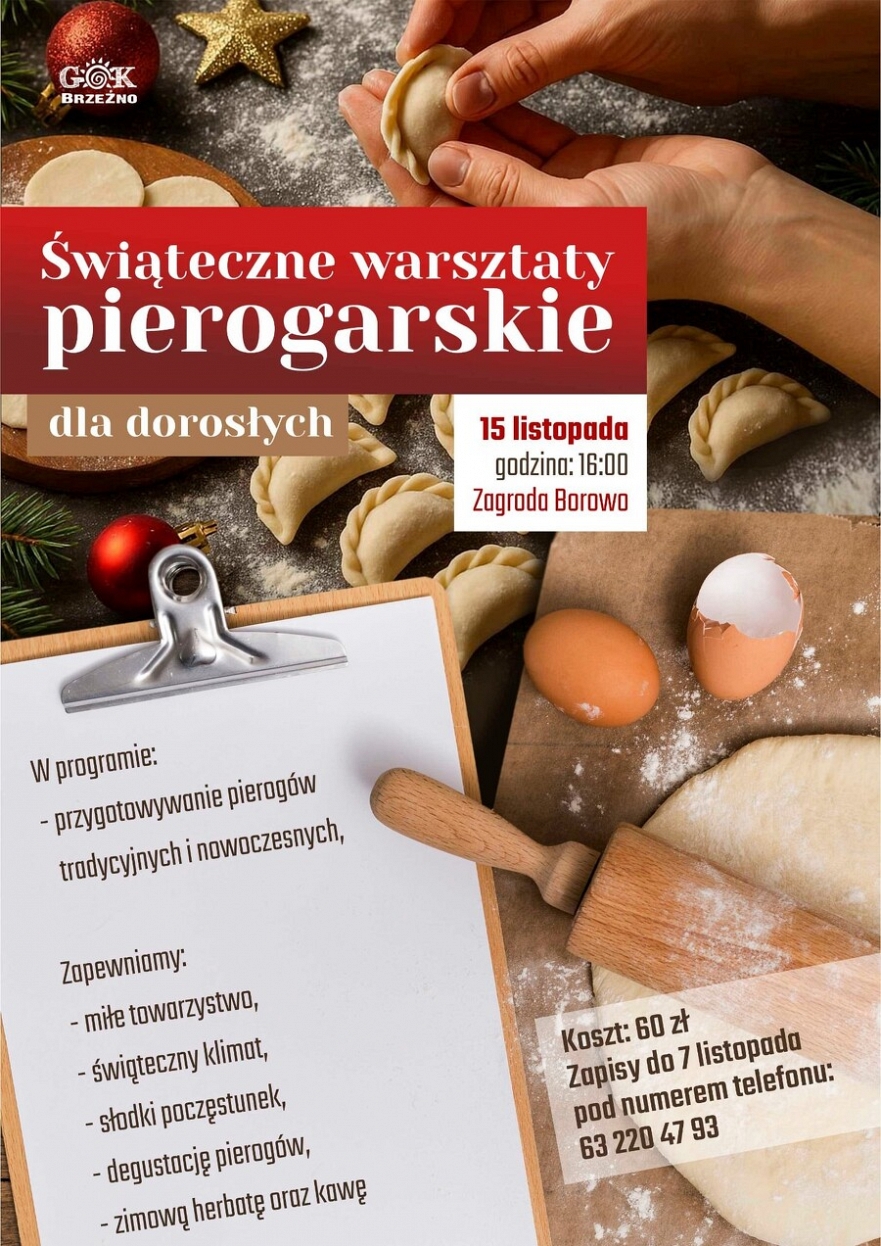 Świąteczne warsztaty pierogarskie w Brzeźnie