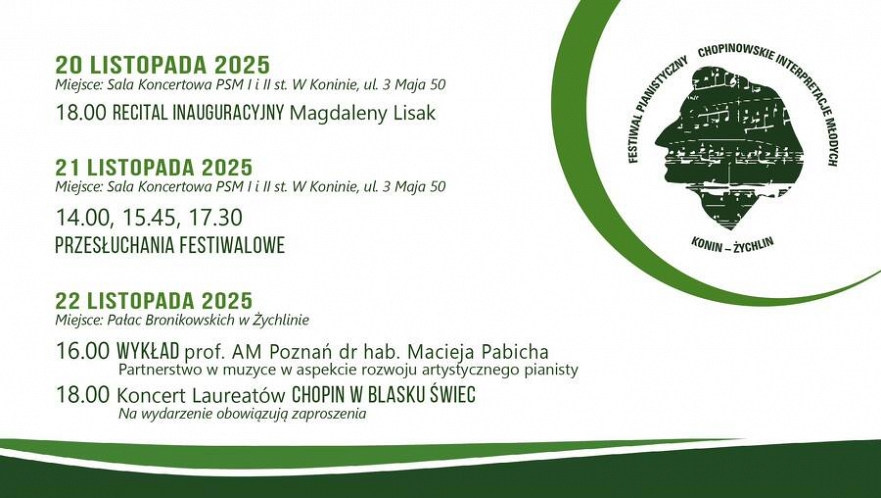 Festiwal Pianistyczny Chopinowskie Interpretacje Młodych