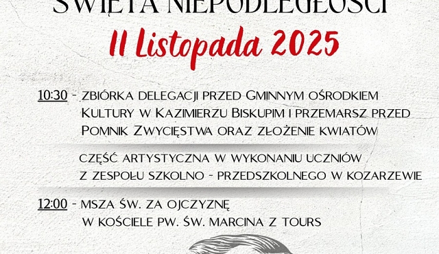 Obchody Święta Niepodległości w Kazimierzu Biskupim