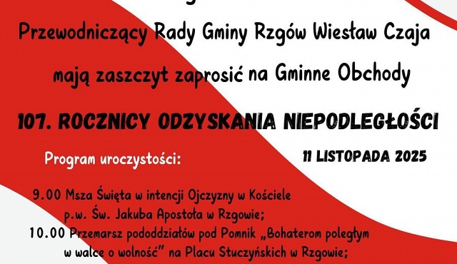Obchody Święta Niepodległości w Rzgowie