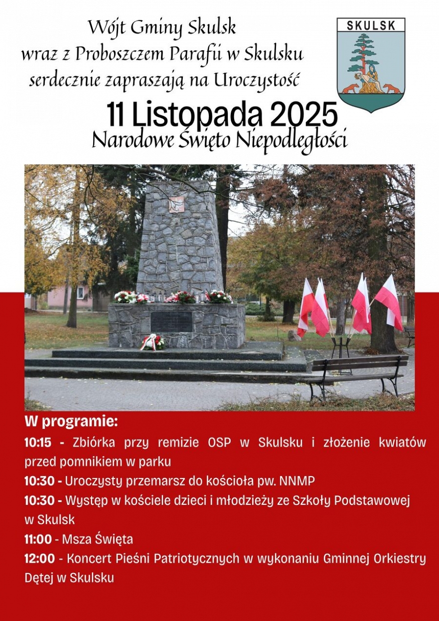 Narodowe Święto Niepodległości w Skulsku