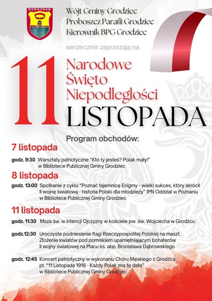 Narodowe Święto Niepodległości w Grodźcu