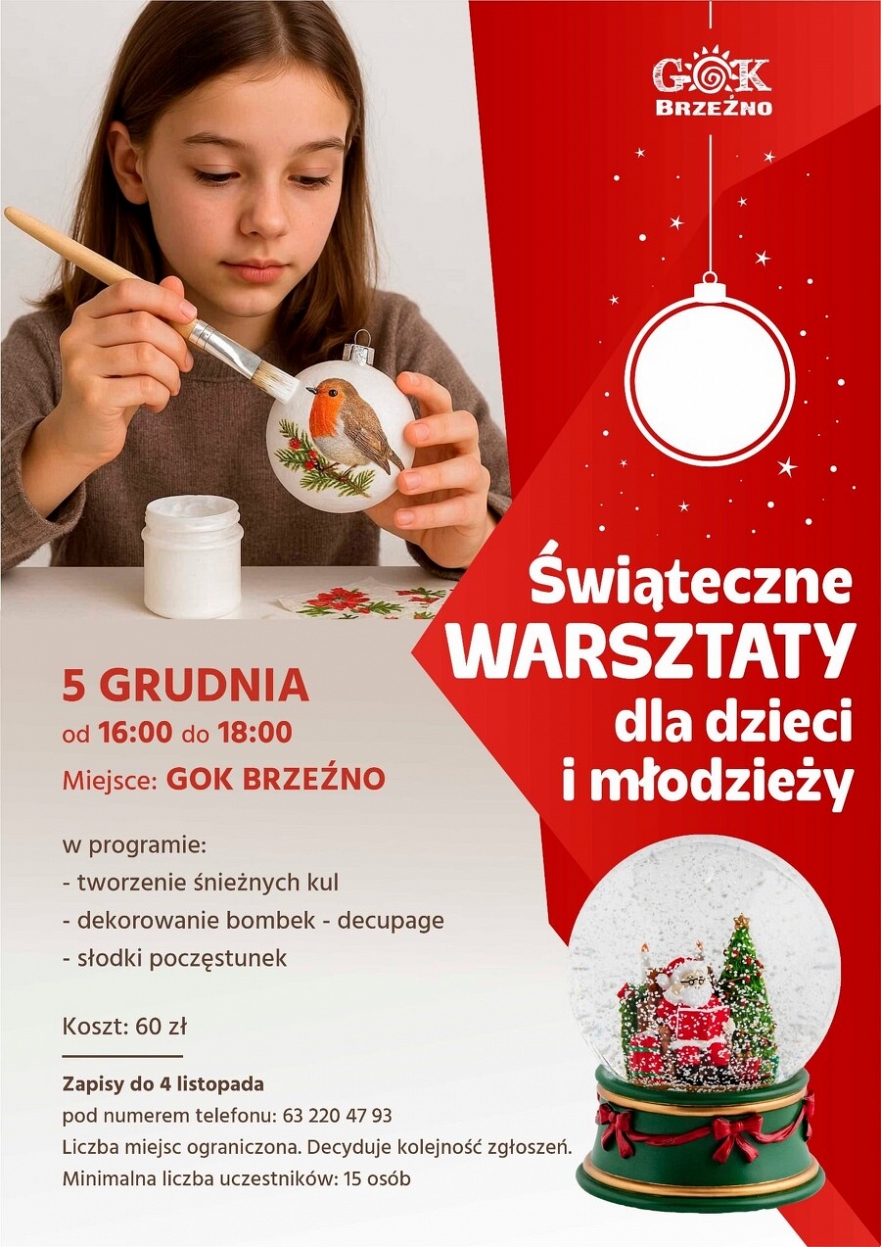 Świąteczne warsztaty w Brzeźnie