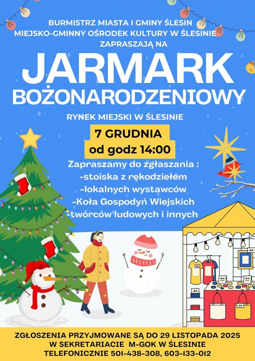 Jarmark Bożonarodzeniowy w Ślesinie