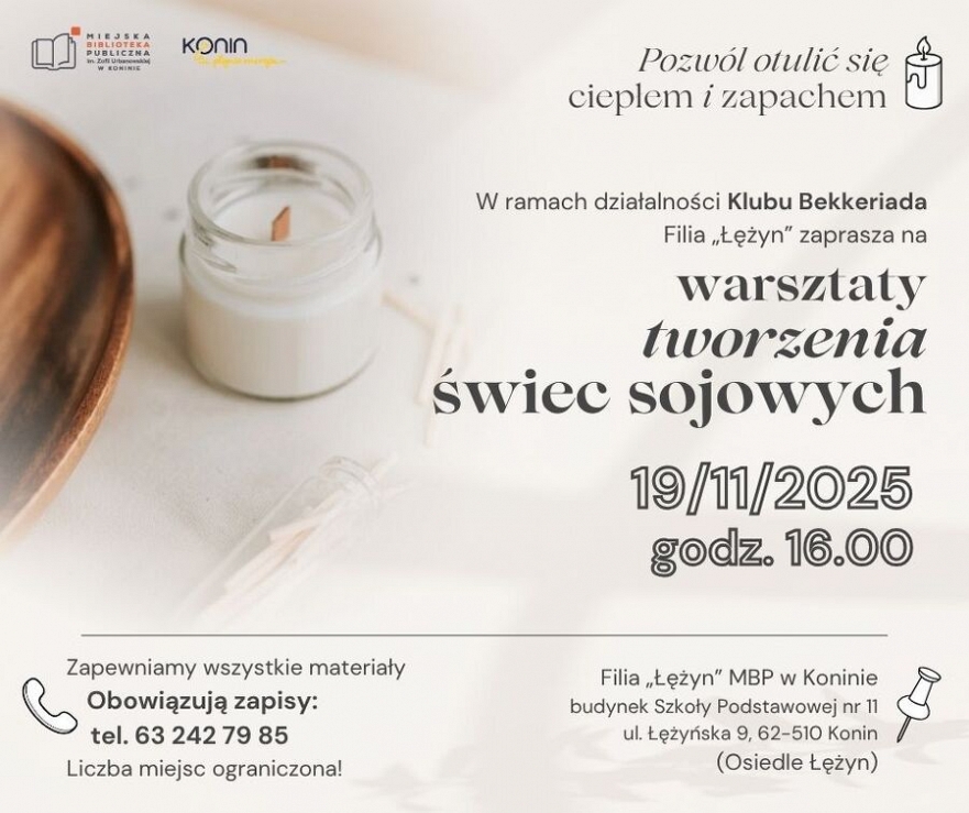 Warsztaty tworzenia świec sojowych