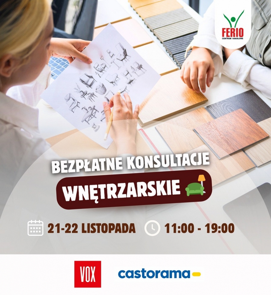 Bezpłatne konsultacje z projektantem wnętrz w Ferio Konin