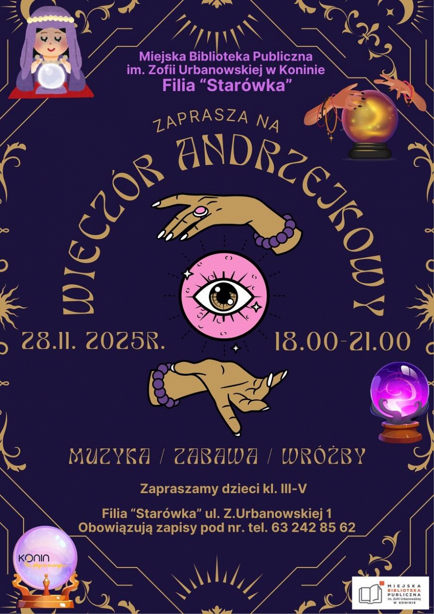 Wieczór Andrzejkowy dla dzieci w MBP