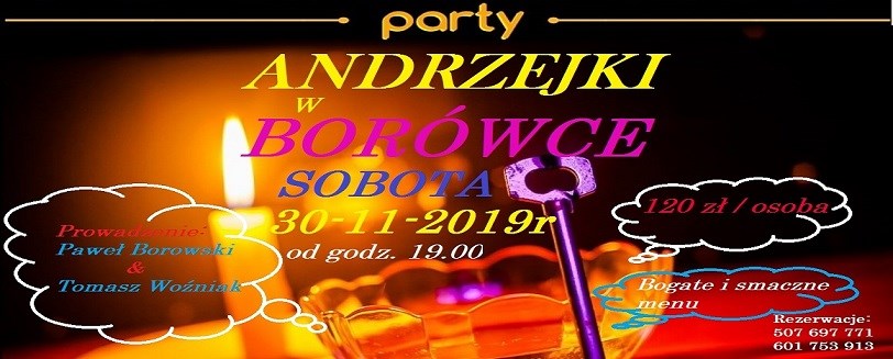 Andrzejki w Restauracji Borówka