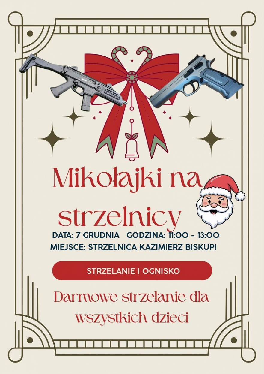 Mikołajki na strzelnicy z Klubem Strzeleckim Sokół