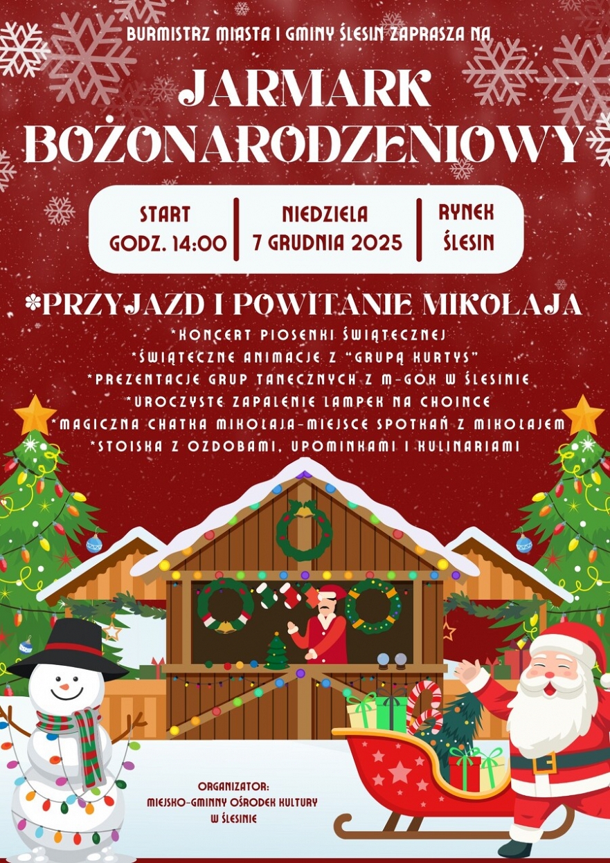 Jarmark Bożonarodzeniowy w Ślesinie