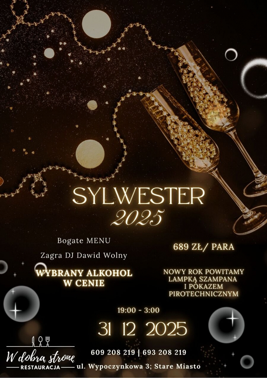 Sylwester w Restauracji W Dobrą Stronę