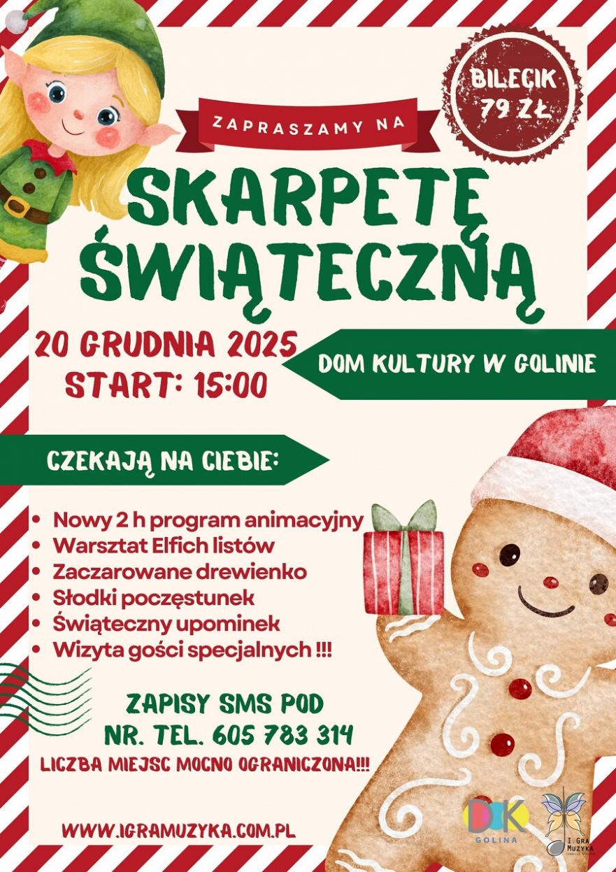 Świąteczna skarpeta w Golinie