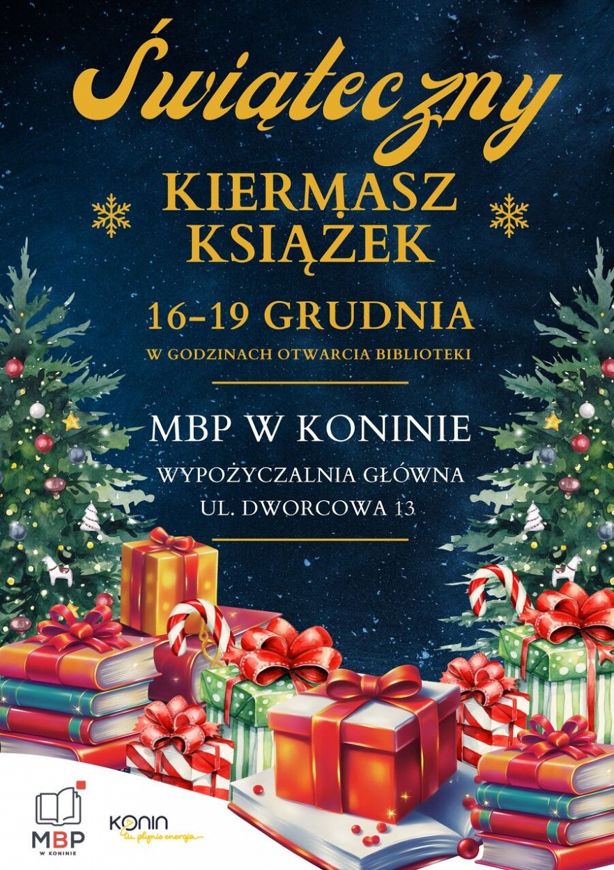 Świąteczny kiermasz książek w Miejskiej Bibliotece Publicznej w Koninie