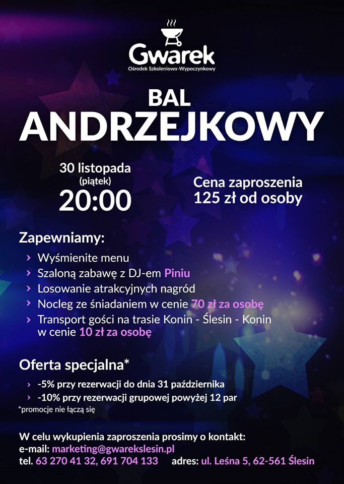 Andrzejki w Ośrodku Szkoleniowo-Wypoczynkowym "Gwarek"