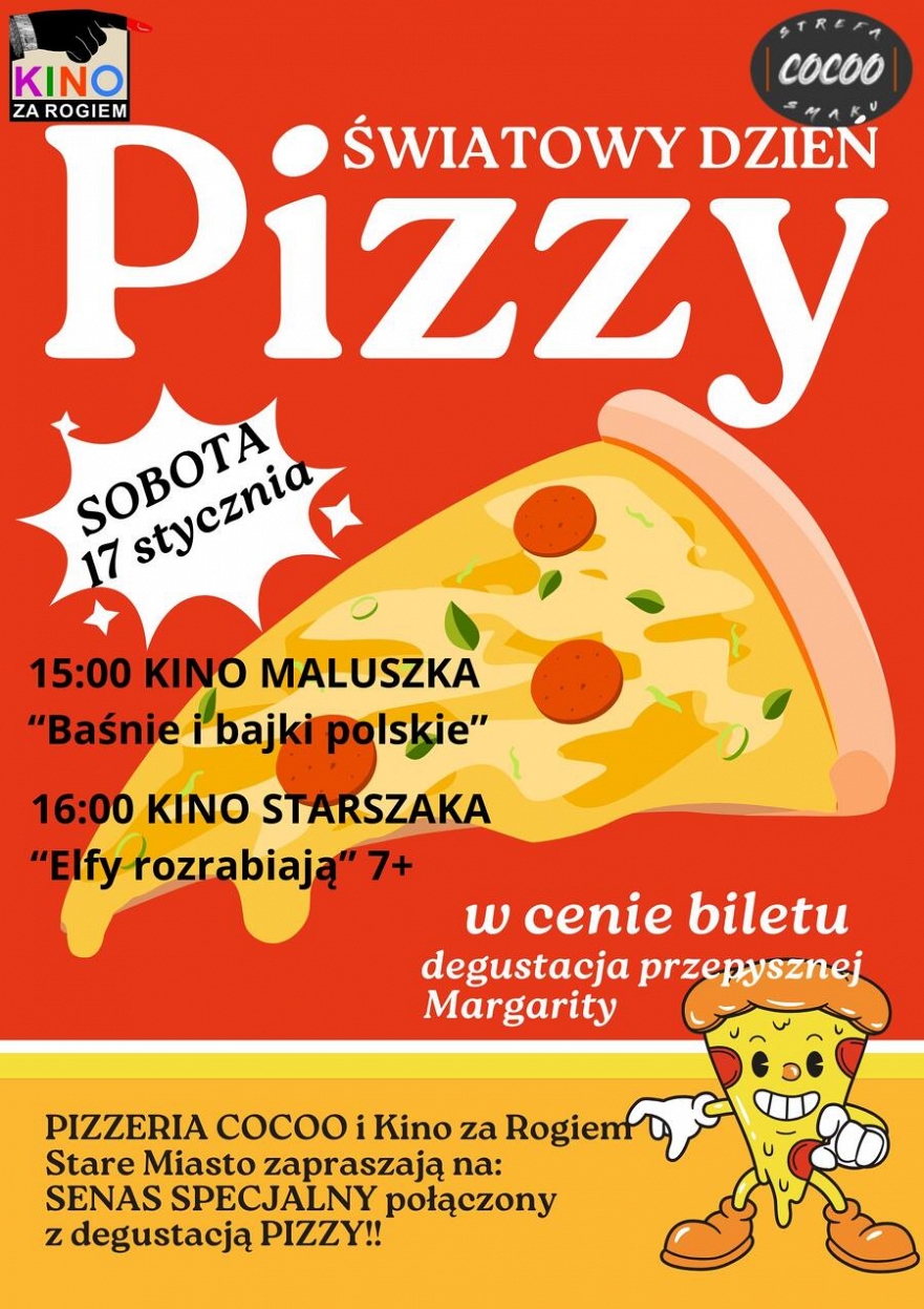 Seans i pizza w Kinie za Rogiem w Starym Mieście