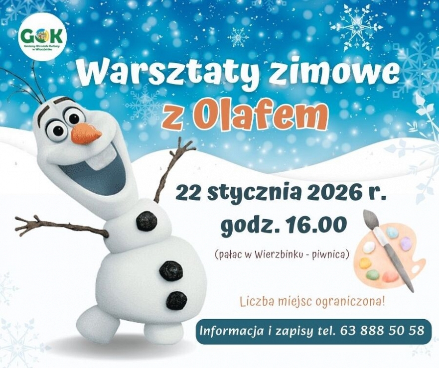 Warsztaty zimowe z Olafem w Wierzbinku