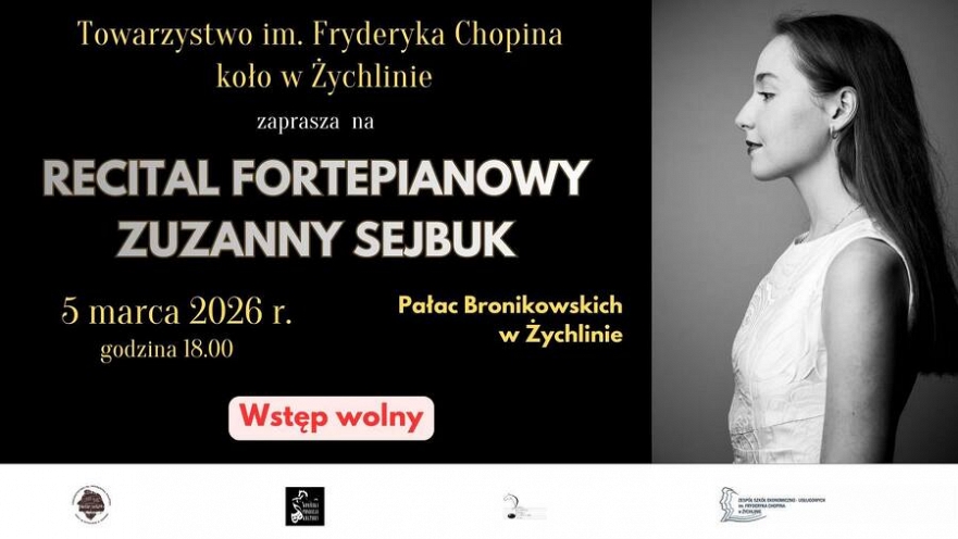 Recital fortepianowy w Pałacu Bronikowskich w Żychlinie