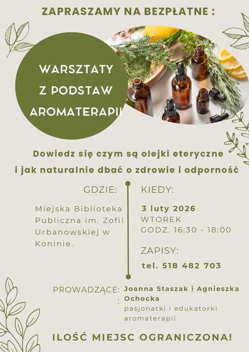 Warsztaty z podstaw aromaterapii w MBP