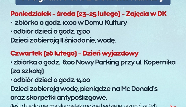 Ferie z Domem Kultury w Golinie