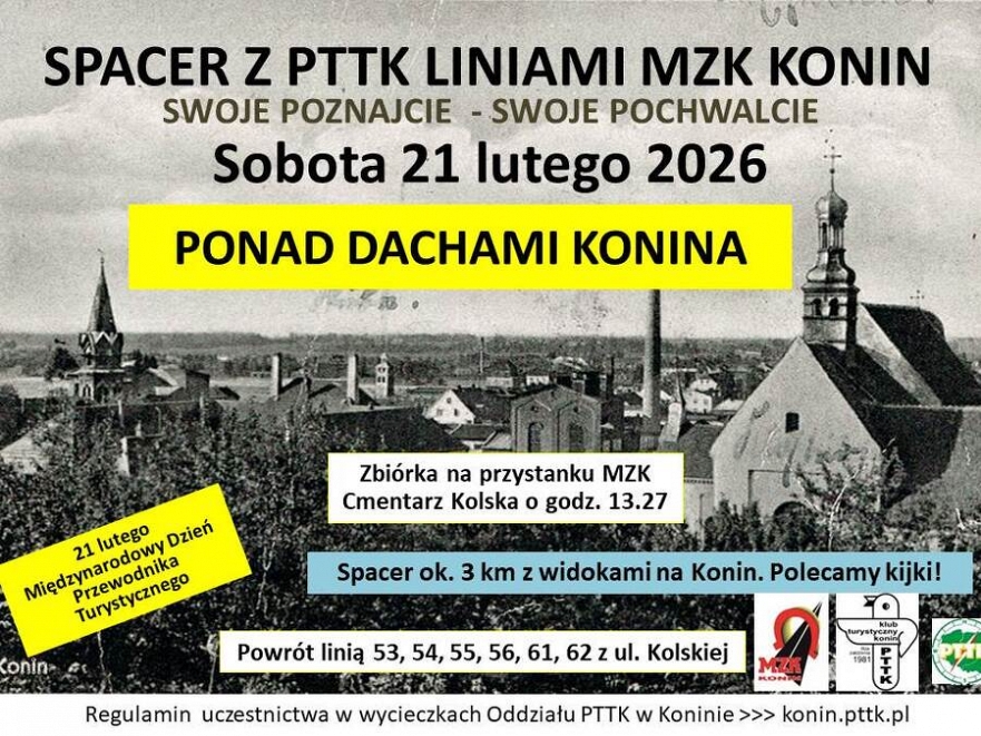 Spacer z PTTK liniami MZK Konin