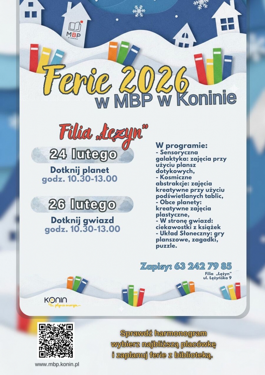 Ferie zimowe w Filii Łężyn MBP