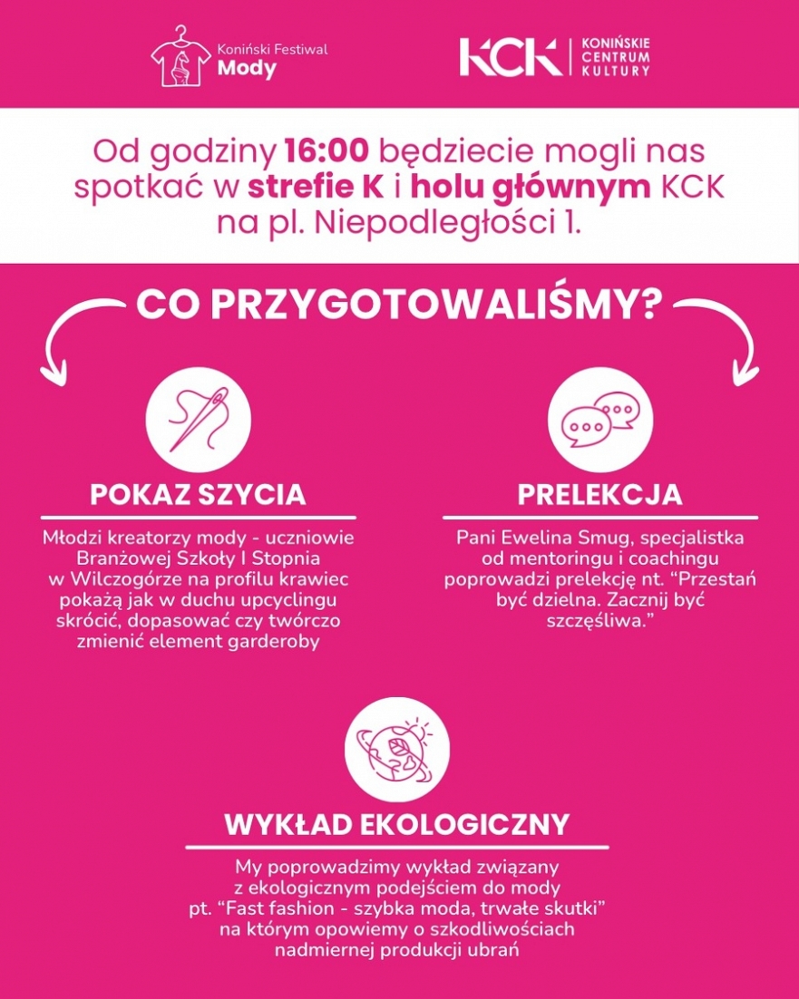 Pokaz szycia, prelekcja oraz wykład
