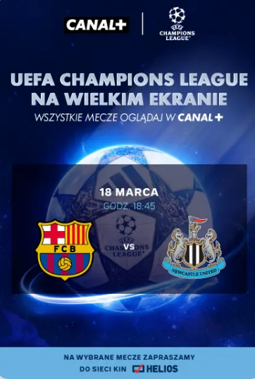 Liga Mistrz&oacute;w na wielkim ekranie