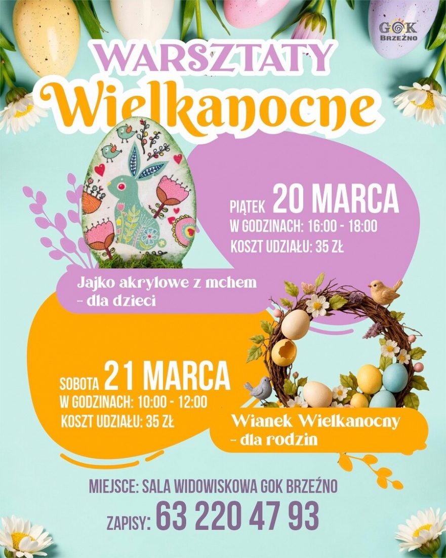 Warsztaty wielkanocne w Brzeźnie
