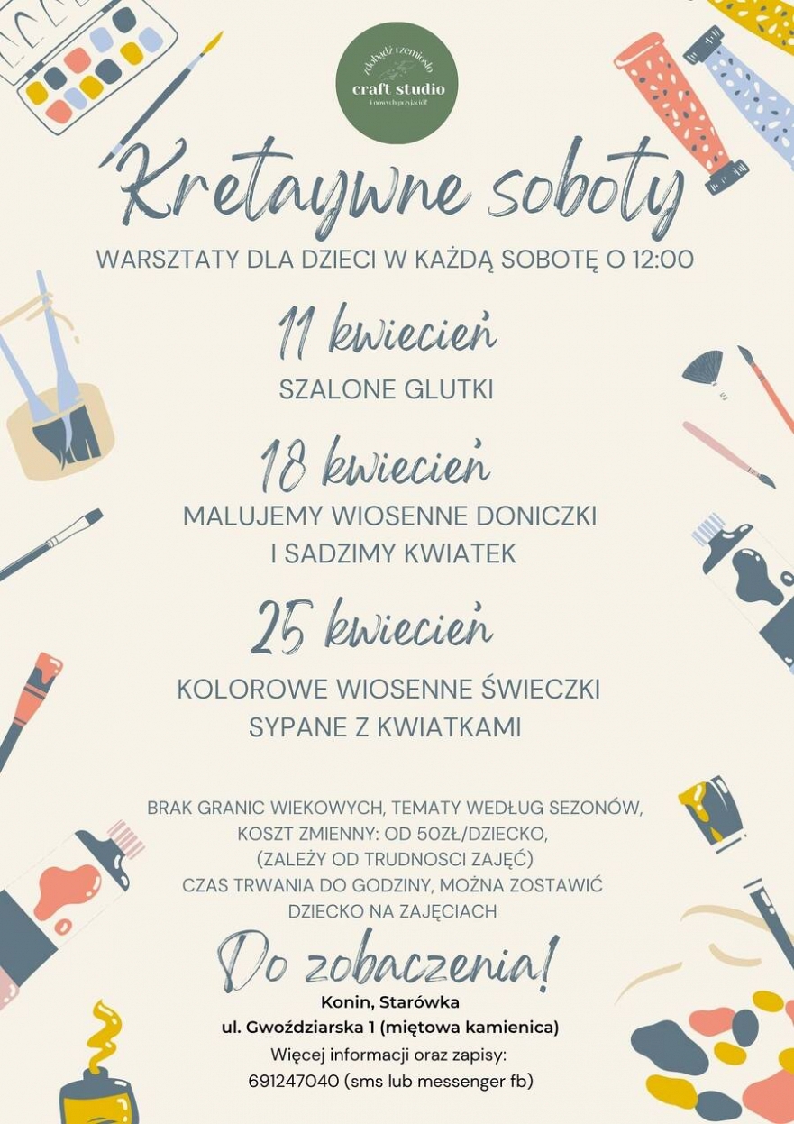 Kreatywne soboty w Craft Studio