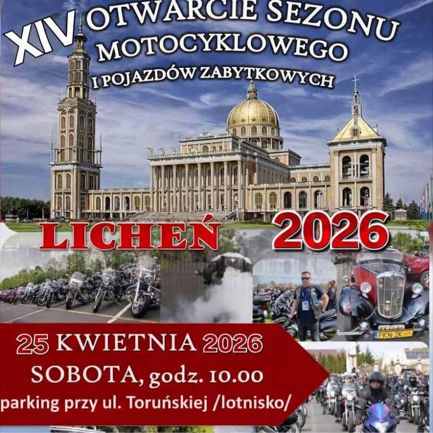 Otwarcie sezonu motocykli i pojazd&oacute;w zabytkowych Licheń 2026