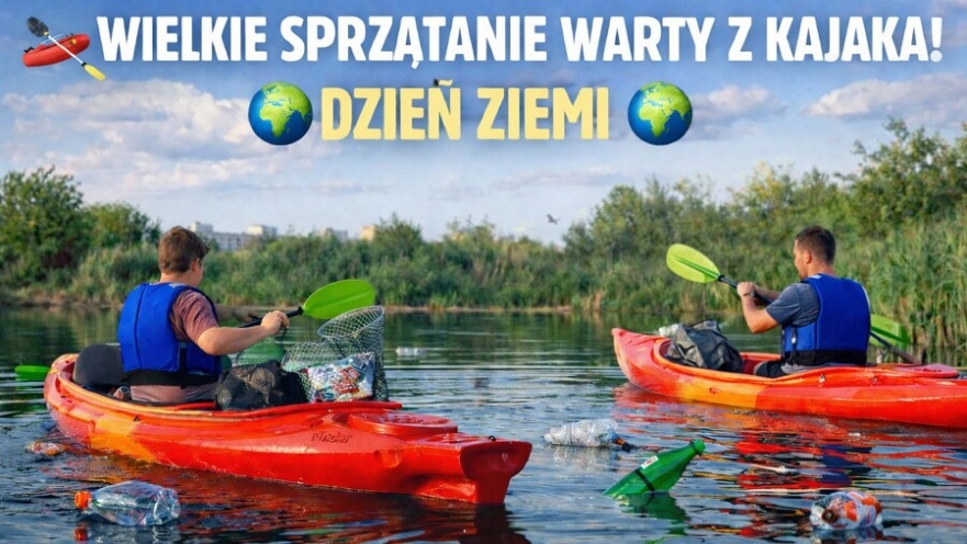 Wielkie sprzątanie Warty z kajaka