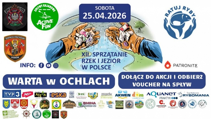 Akcja sprzątania rzeki Warty