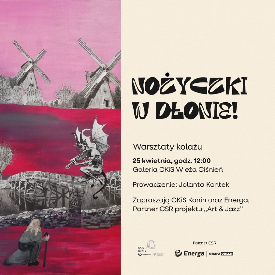 Warsztaty kolażu w Wieży Ciśnień