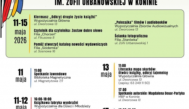 Tydzień Bibliotek w MBP Konin