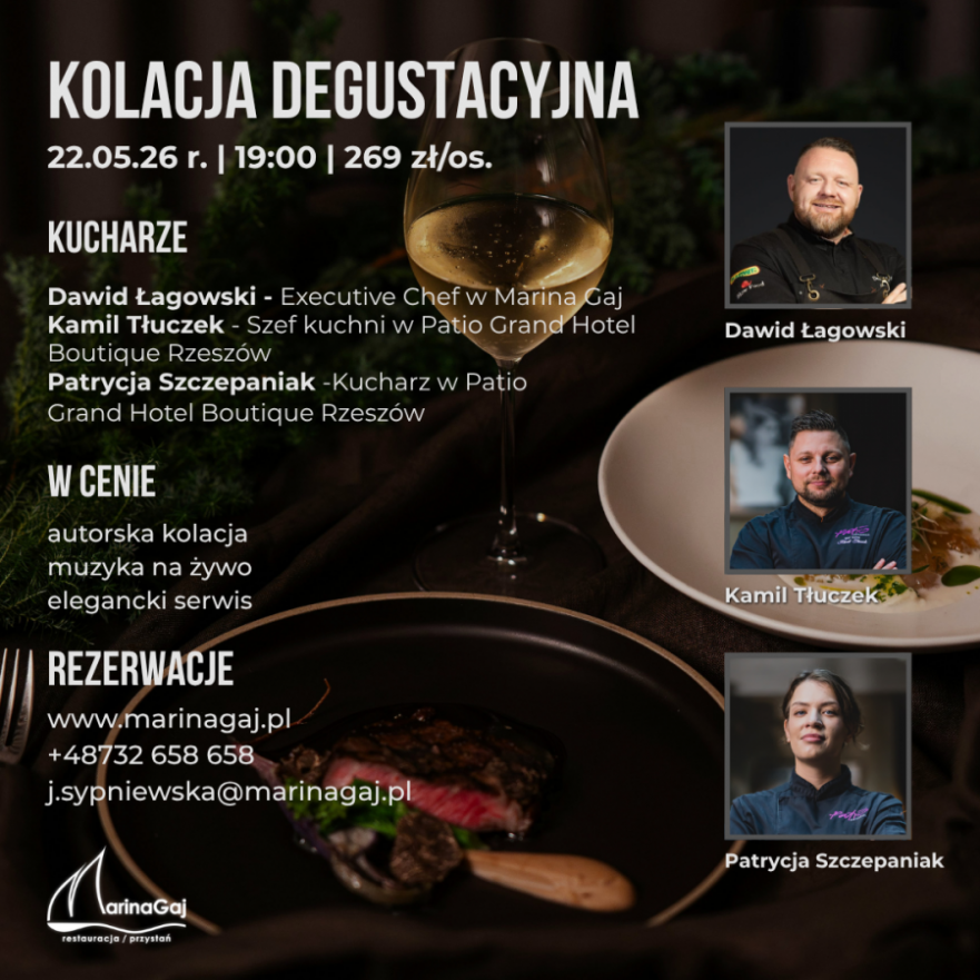 Kolacja degustacyjna w Marina Gaj