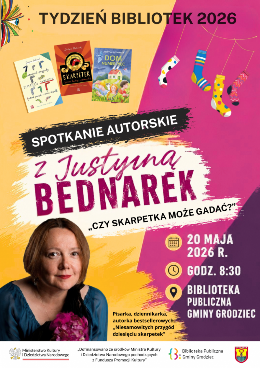 Spotkanie autorskie z Justyną Bednarek