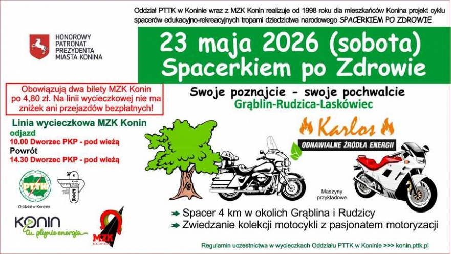 Spacerkiem po Zdrowie z Klubem Turystycznym PTTK w Koninie