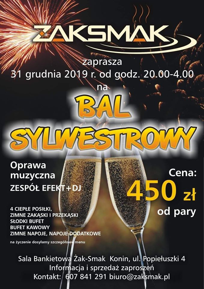 Bal Sylwestrowy w Żak-Smak