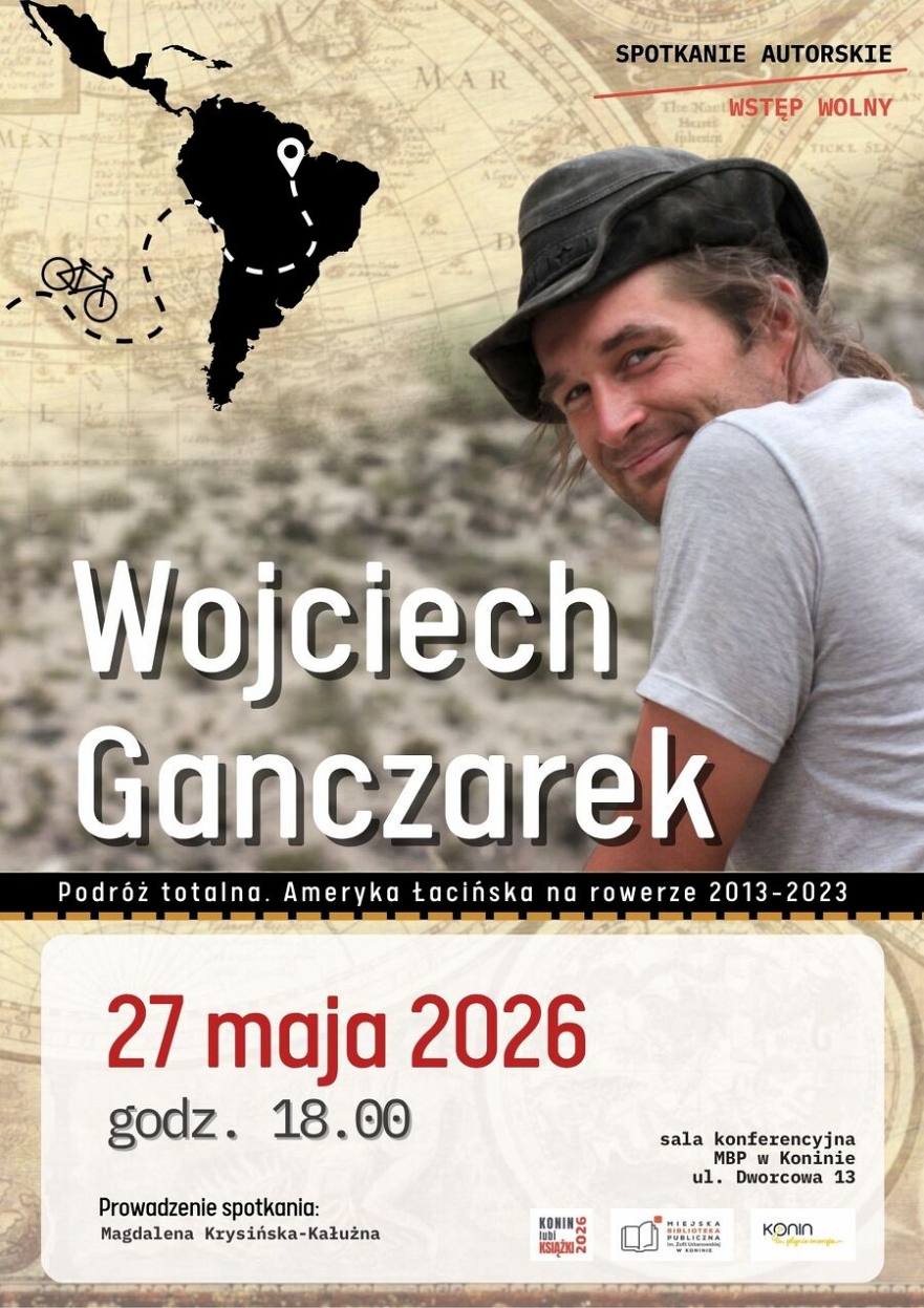Spotkanie autorskie w MBP w Koninie: Wojciech Ganczarek